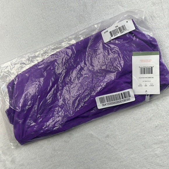 NWT Andie Swim M Purple Violet The‎ Venice High Neck Top Bathing Suit Top - Picture 2 of 14